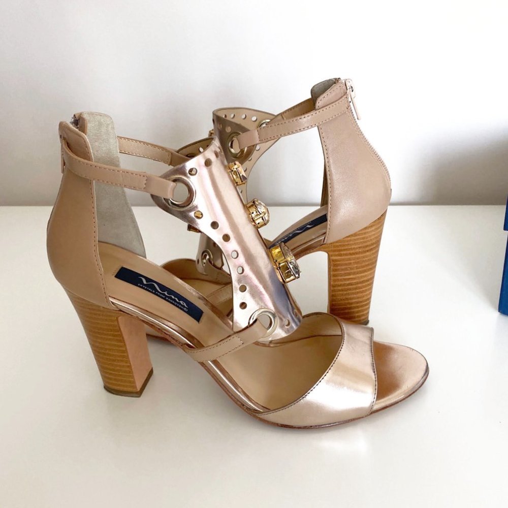 Rose Gold Mirror Skye Sandal